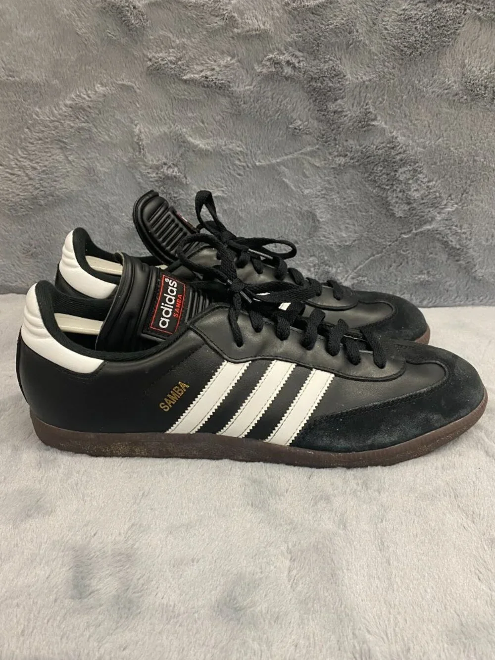 Adidas Samba OG Sneakers Mens 11.5 Black White Suede Indoor Soccer Skate Shoes